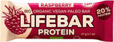 Barre protéinée framboise aux protéines de riz BIO 47 g - LIFEFOOD